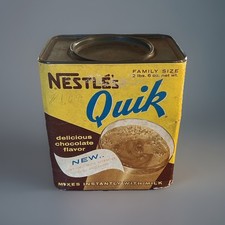 1960s Rare Vintage NESTLES QUIK Chocolate Mix...
