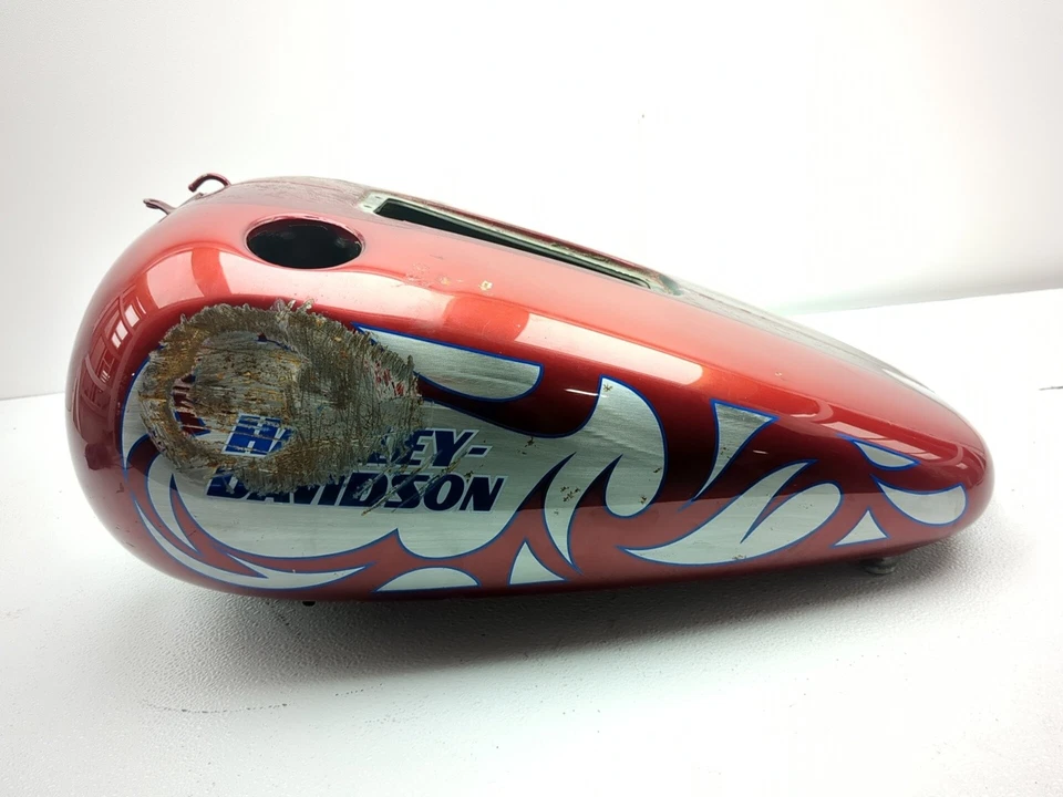 00-07 Harley Davidson Softail Deuce FXSTD tanque de combustible de gasolina depósito de gasolina Foto 3 de 4