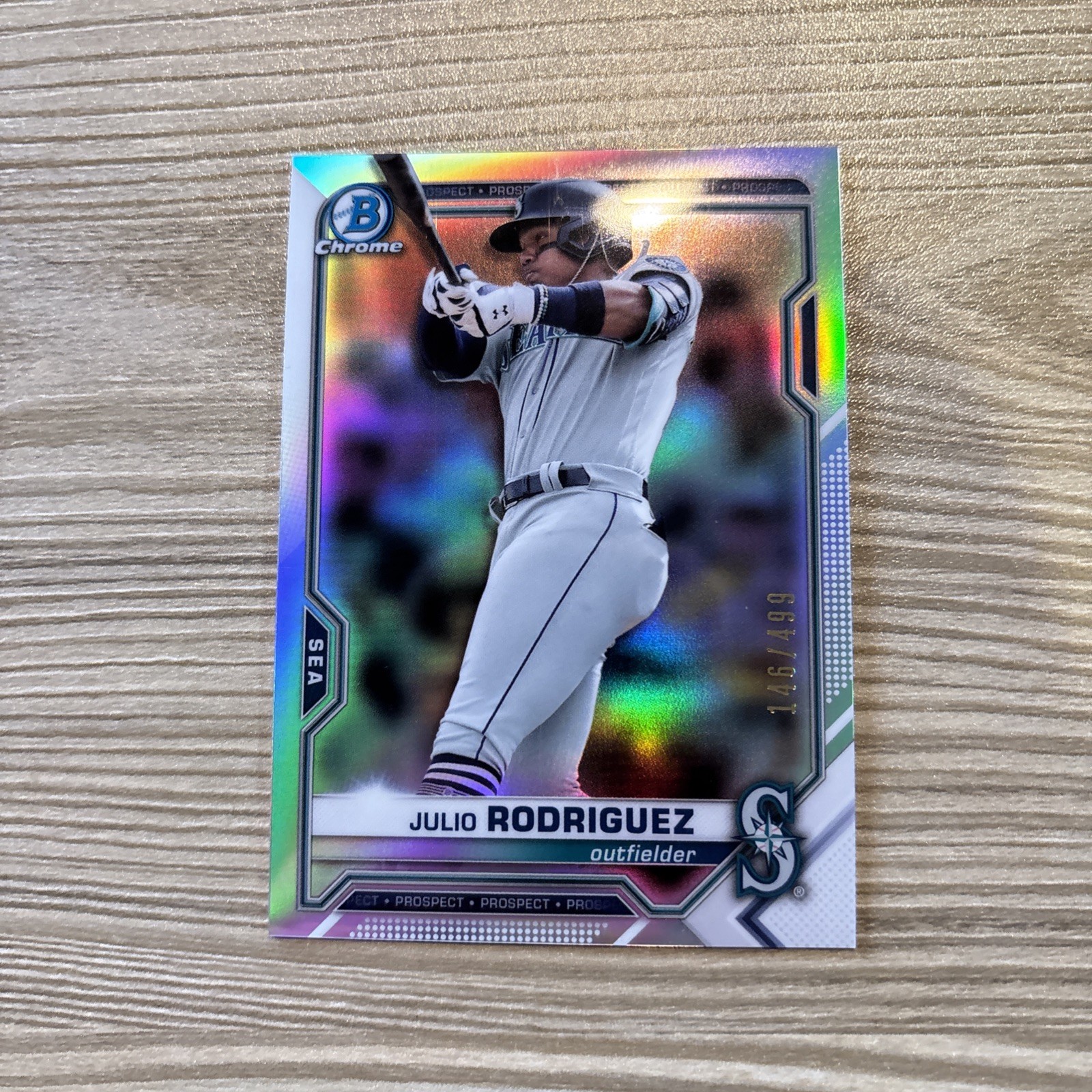 2021 Bowman Chrome Julio Rodriguez BCP-231 Refractor /499