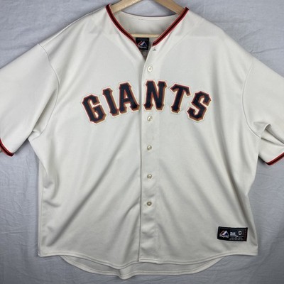 Tim Lincecum Jersey Mens 3XL Ivory MLB San Francisco Giants 2010 World Series