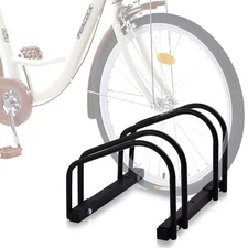 WALMANN 2 Bikes Floor Bike Stand Bike Parking Rack Garage Bike Storage Stand ...