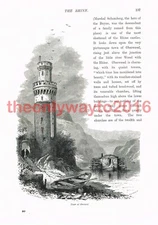 Tower at Oberwesel, Germany, Book Illustration (Print), c1875