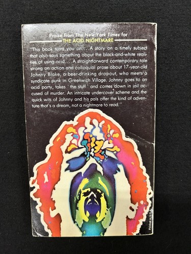 M. E. Chaber THE ACID NIGHTMARE 1972 1st pb Kendell Foster Crossen YA LSD - Picture 2 of 4