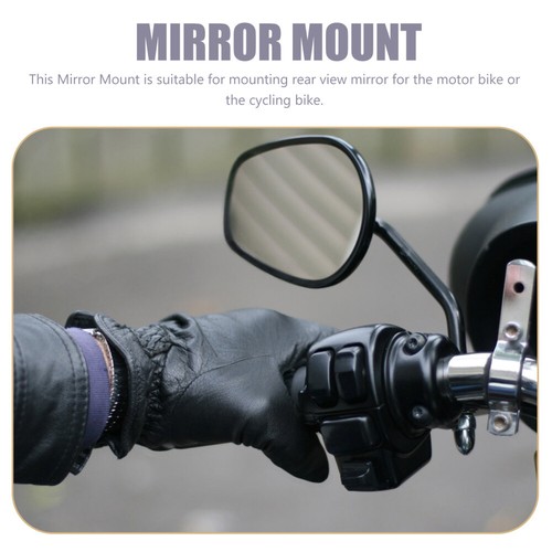 2 Pcs Mirror Bracket Fitness Motorcycle Accessories Clips for Bikes - Photo 9 sur 12