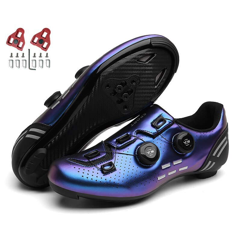 Zapatilla deportiva de ciclismo de carretera con tacos Spd para hombre Mtb zapatos de bicicleta bota de bicicleta
