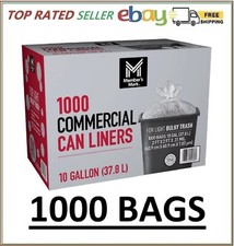 Member's Mark 10 Gallon Commercial Trash Bags 1000 Bags NEW