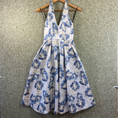 speechless floral halter dress Juniors 1 Blue Midi Sun Dress Y2K Twee Garden Emerald Gold