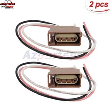 2x Headlamp Light Socket Pigtail Connector Brake Tail Lamp Fit for Ford F150 250