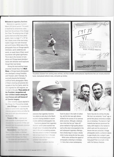 LEGENDARY AUCTIONS PHOTOGRAPHY CATALOG MARCH 4,2010-TED WILLIAMS COVER - Picture 3 of 5