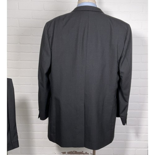 Jos A Bank Suit Men 48L 39W 30L Charcoal Gray Classic Two Button Roll Three - Picture 3 of 19