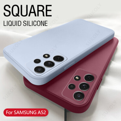 Liquid Silicone Case Cover For Samsung S25 S24 S23 S21 Ultra A52 A54 A32 S20 FE