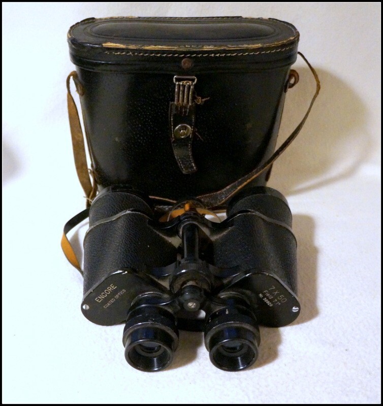 Vintage Encore Binoculars Coated Optics 7X50 Field 7.1 Degree with