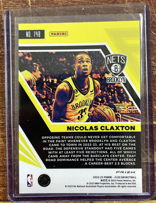 2022-23 Panini Flux Basketball Nicolas Claxton #148 SILVER