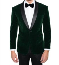 Men Green Jacket, Tuxedo Jacket, Wedding jacket, Grooms wear Dress, Casual Fit.