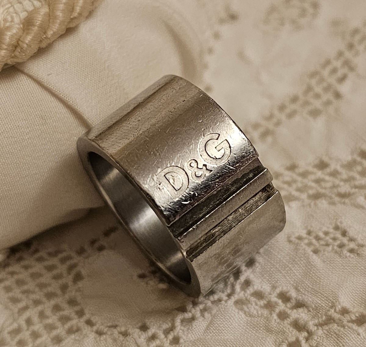 D&G 立体ロゴ リング DOLCE&GABBANA ドルチェ&ガッバーナ D&G リング 指輪 ロゴ