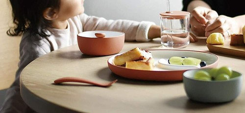KINTO BONBO Set 6 pezzi cucchiaio forchetta piatto tazza paglia ciotola giallo 26390 GIAPPONE - Foto 2 di 4