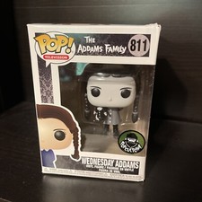 Funko Pop The Addams Family Wednesday Addams 811 Black & White Exclusive DAMAGED