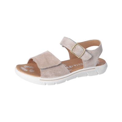 Ricosta Sandalen Samira beige natur tundra WMS Mittel Leder Klettverschluss