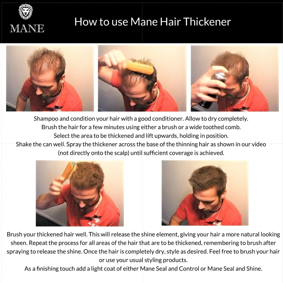 ** SEAL DEAL** MANE spray espessante de cabelo colorido com vedação e controle - Imagem 3 de 4