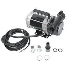 Gasoline Fuel Transfer Pump 12V DC 15GPM Self-Priming Thermal Protected Gasoline