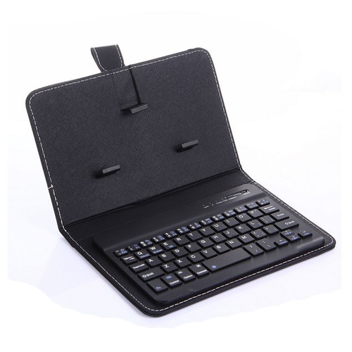 Mini Portable Leather Wireless bluetooth Keyboard for Smartphone