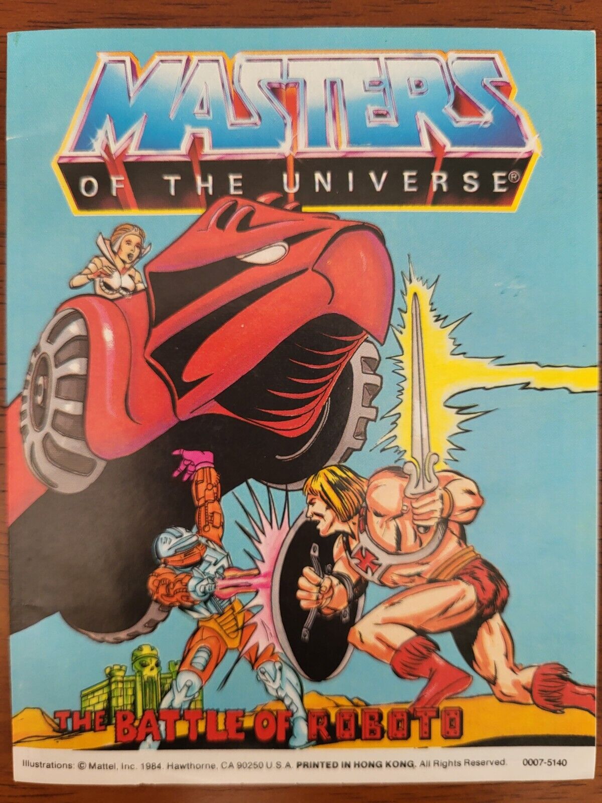Masters of the Universe (MOTU) Mini Comic - "The Battle of Roboto" Vintage 1984
