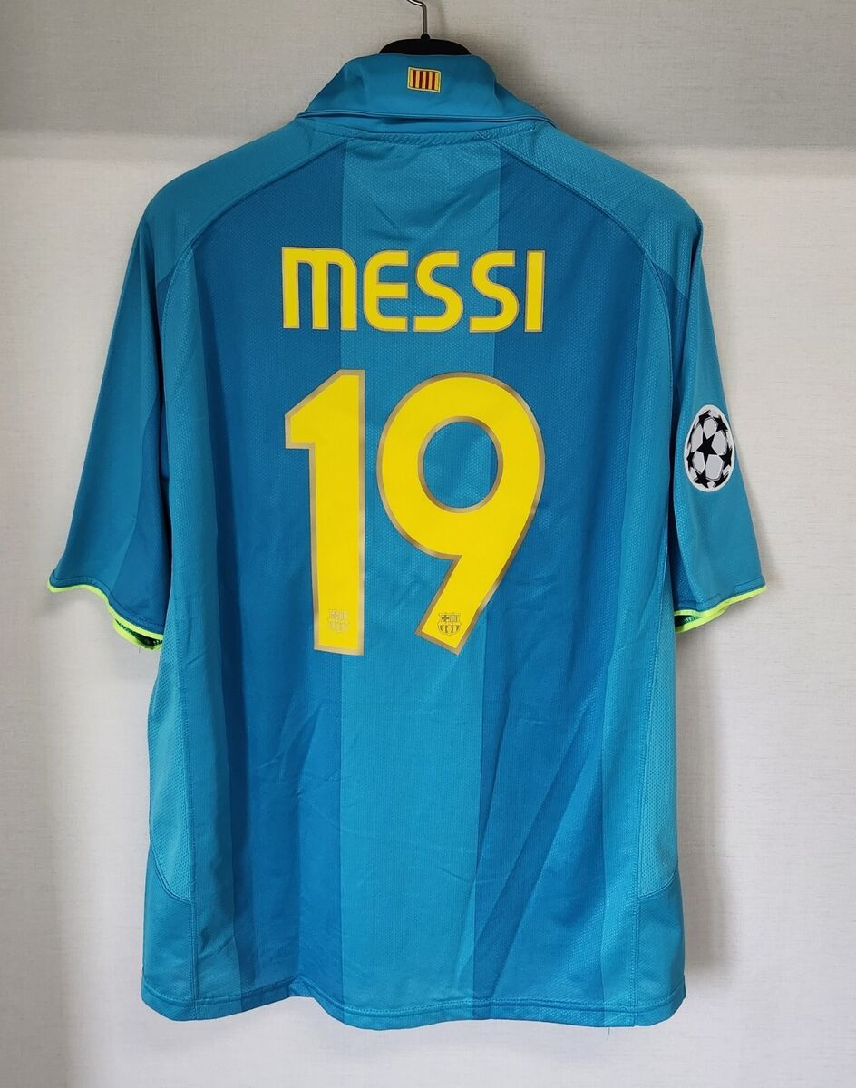 2007-08 Barcelona Away S/S No.19 MESSI 07-08 FCB UEFA CL 2007-08 Barcelona Away S/S No.19 MESSI 07-08 FCB UEFA CL