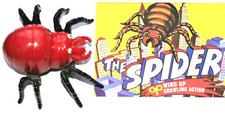 Wind-Up Walking Red Spider Hong Kong Toy New NOS 1970s Box Print Needs Oil