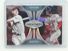 Ted Williams + Mookie Betts 2019 Topps Chrome Baseball - Greatness Returns