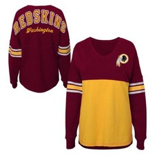 Washington Redskins NFL Teen Girls Sweatshirt Jersey Size XS 0/1 - NWT