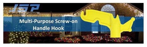 Plastic Utility Handy Hook Kit -  Screw On Pole Attachment Hanging Hook - Afbeelding 13 van 13