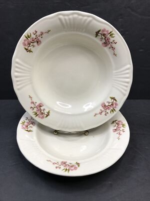 ARPO Curtea De Arges Porcelaine Soup Bowl, Made In Romania Lot Of 2