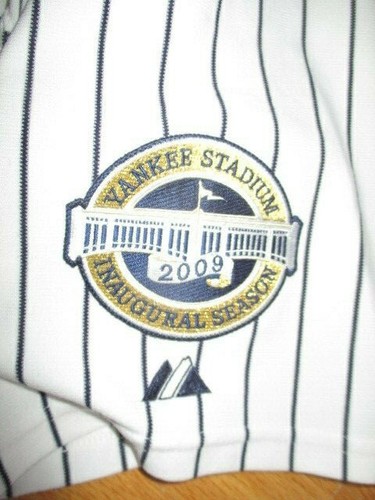 2009 Stadium Inaugural Season NEW YORK YANKEES Button-Down (Size 60) Jersey HOME - Picture 4 of 4
