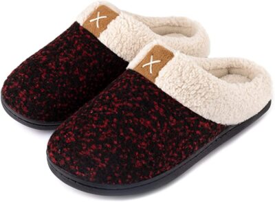 Women's Cozy Memory Foam Slippers Fuzzy Plush Gift Cozy House Shoes Easy Slip On