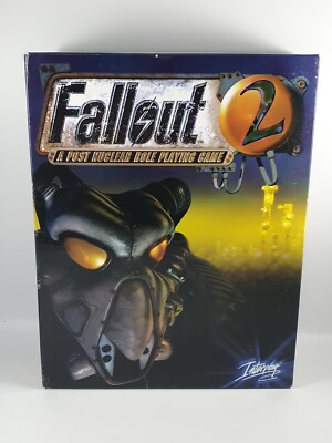 Fallout 2 IBM PC CD-Rom Spiel Big Box Interplay 1998 CIB Vintage 90s