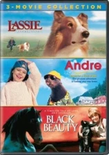 LASSIE / ANDRE / BLACK BEAUTY (DVD) VG Disc + Cover Art - NO CASE