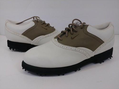 Nike Zoom Air Zapatos De Golf Bronceado De Cuero Blanco 970305 Y3 para  mujer Talla 7 | eBay
