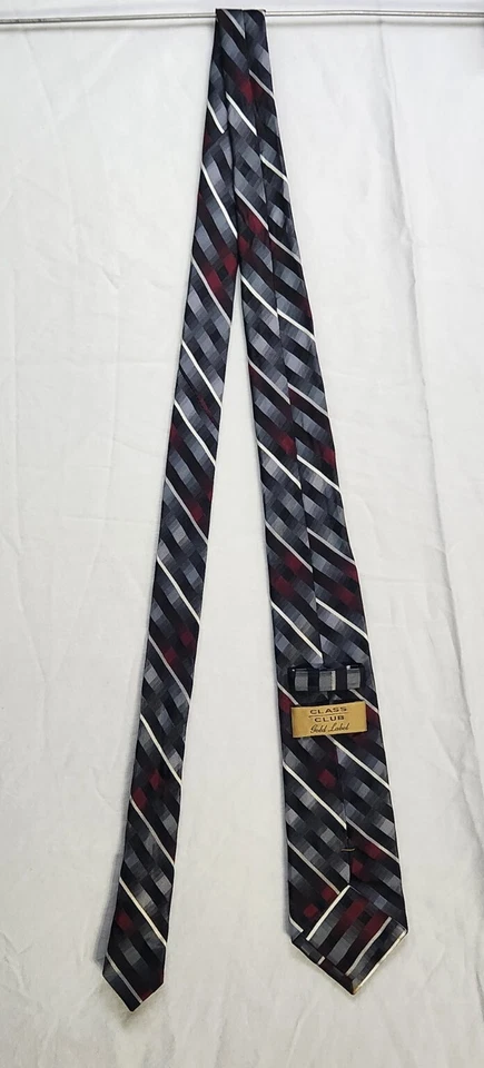 Мужской галстук Class Club Gold Label 100% шелк в полоску - Изображение 4 из 4