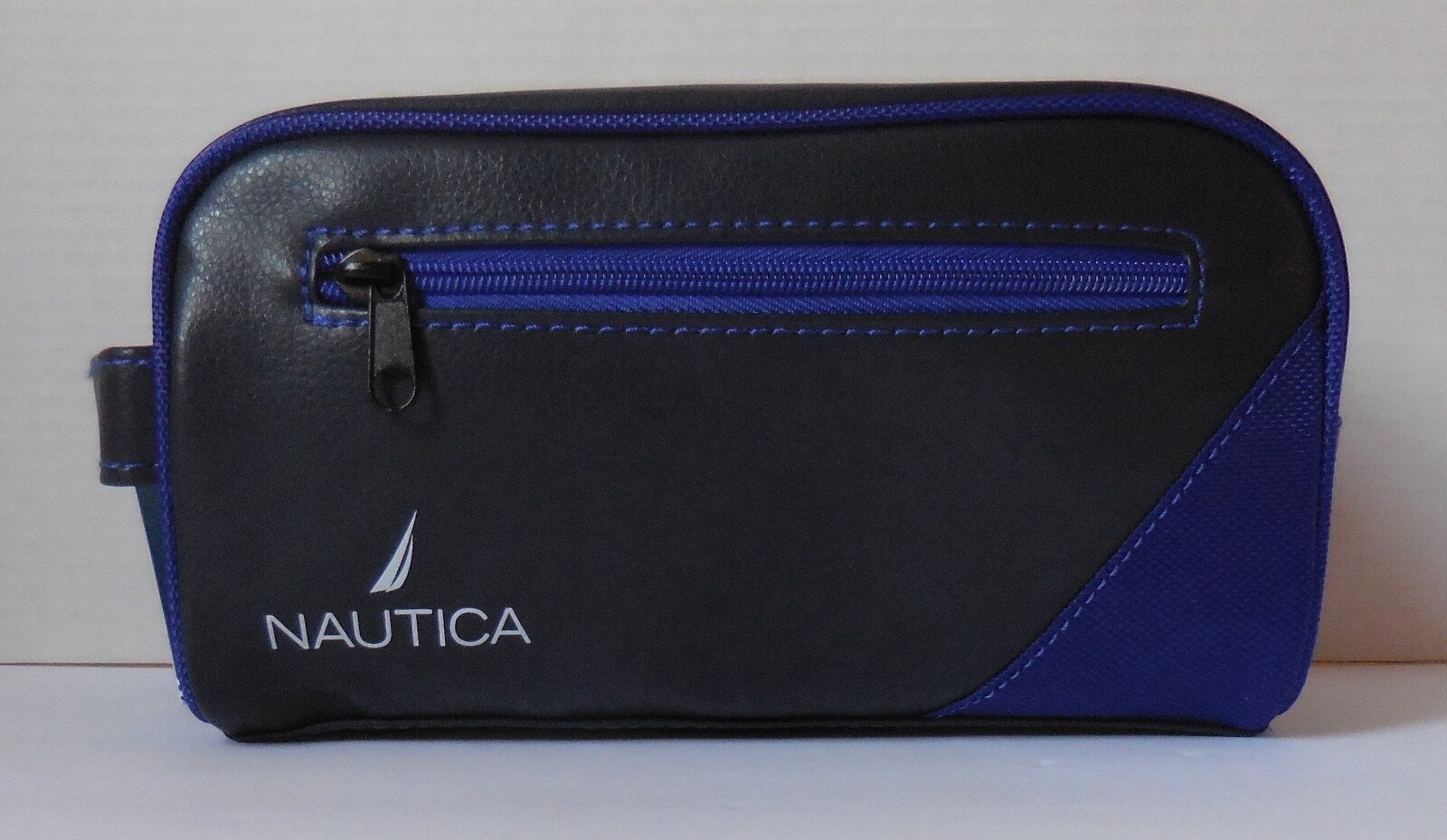Nautica Top Zip Travel Kit Toiletry Bag Organizer Mens Navy/Royal Small