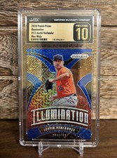 2020 Prizm Illumination #I-2 Justin Verlander Blue Mojo /175 CGC 10 PRISTINE