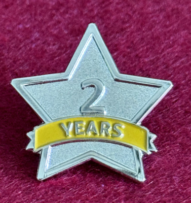 2 years anniversary service star  Employee Peccy Pin