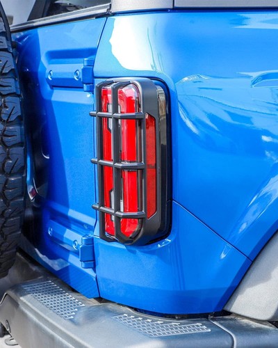 Cubiertas de luces traseras exteriores protectores de luces de freno traseras protectores para Ford Bronco 21+ - Imagen 9 de 9
