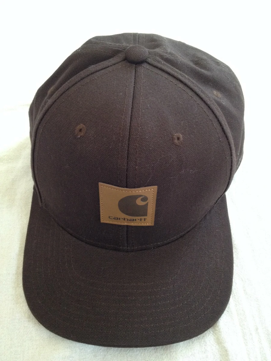 CARHARTT LOGO CAP BASEBALL VISOR HAT OSFA BROWN eBay