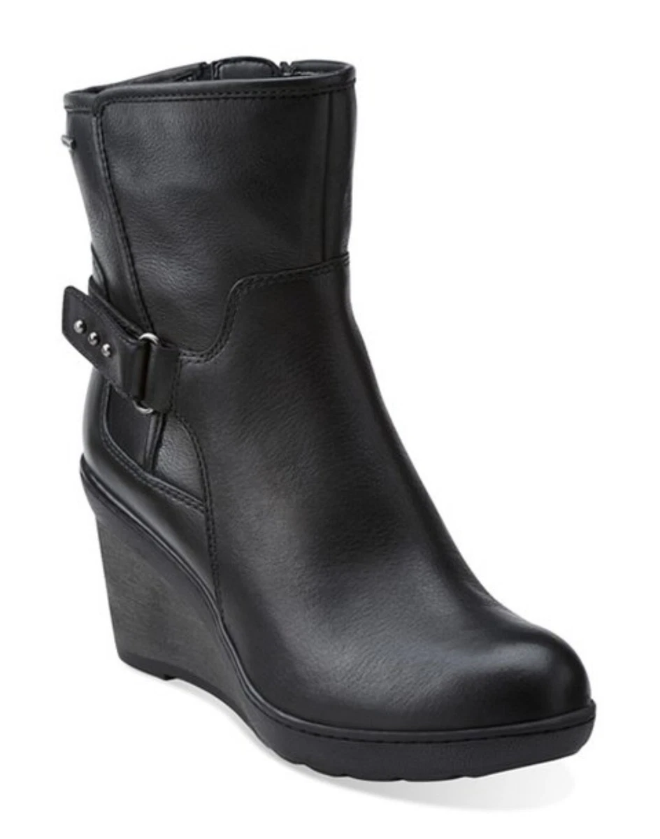 Clarks wedge booties top