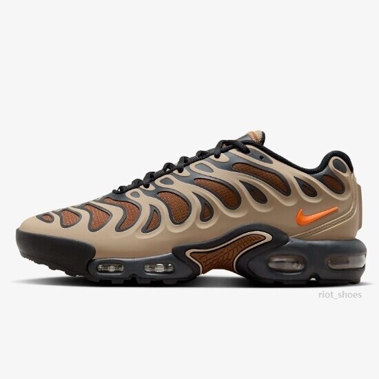 Nike Mens Air Max Plus Drift Running Shoes Size 10 Tan Brown Black