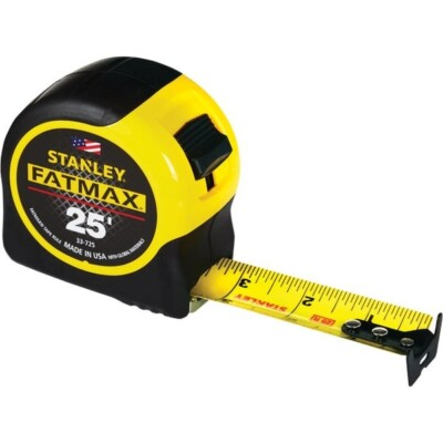 #ad 24 Stanley SAE 1 1 4quot; Wide Blade Ergonomic Case FatMax 25#x27; Tape Measure 33 725 $542.29