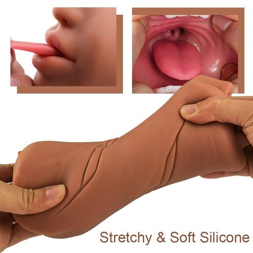 Realistic Vagina Male Masturbator Pocket Pussy Masturbation Cup Stroker Sex Toy - Picture 9 of 22