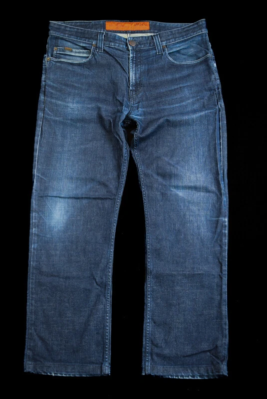 Armani Jeans Hose 315 Collezioni Fit Pant Denim Straight Italia Fashion Blau 36 - Bild 2 von 4