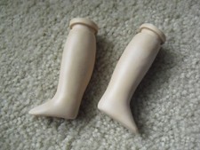Set of Vintage 1970s Plastic Girl Doll Legs 2 3/4" Long