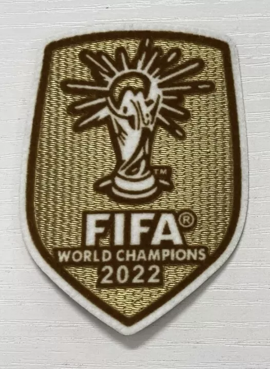 FIFA World Cup Champions 2022 Football Gold Badge Patch
